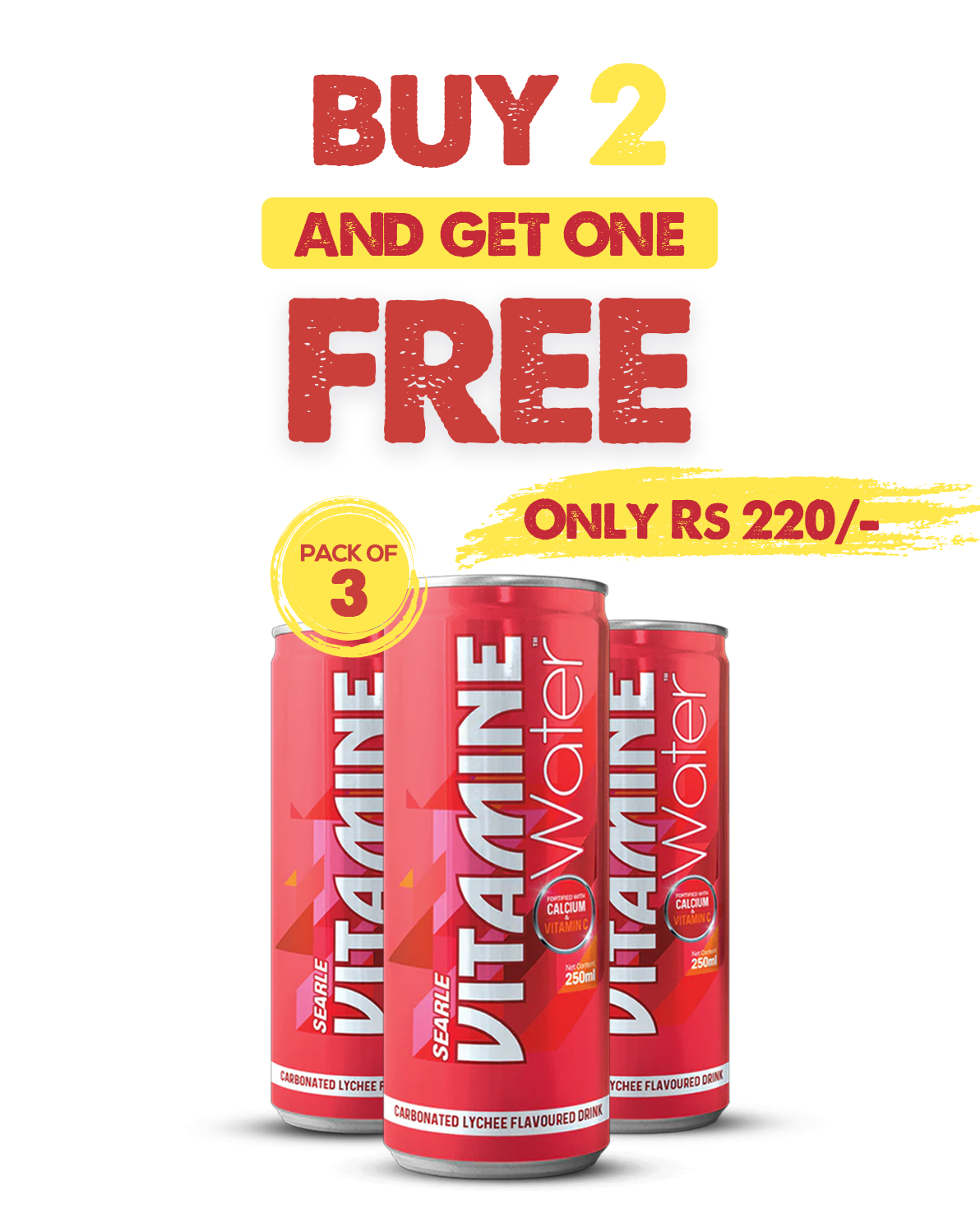 Searle Vitamine Water Carbonated Promo Pack